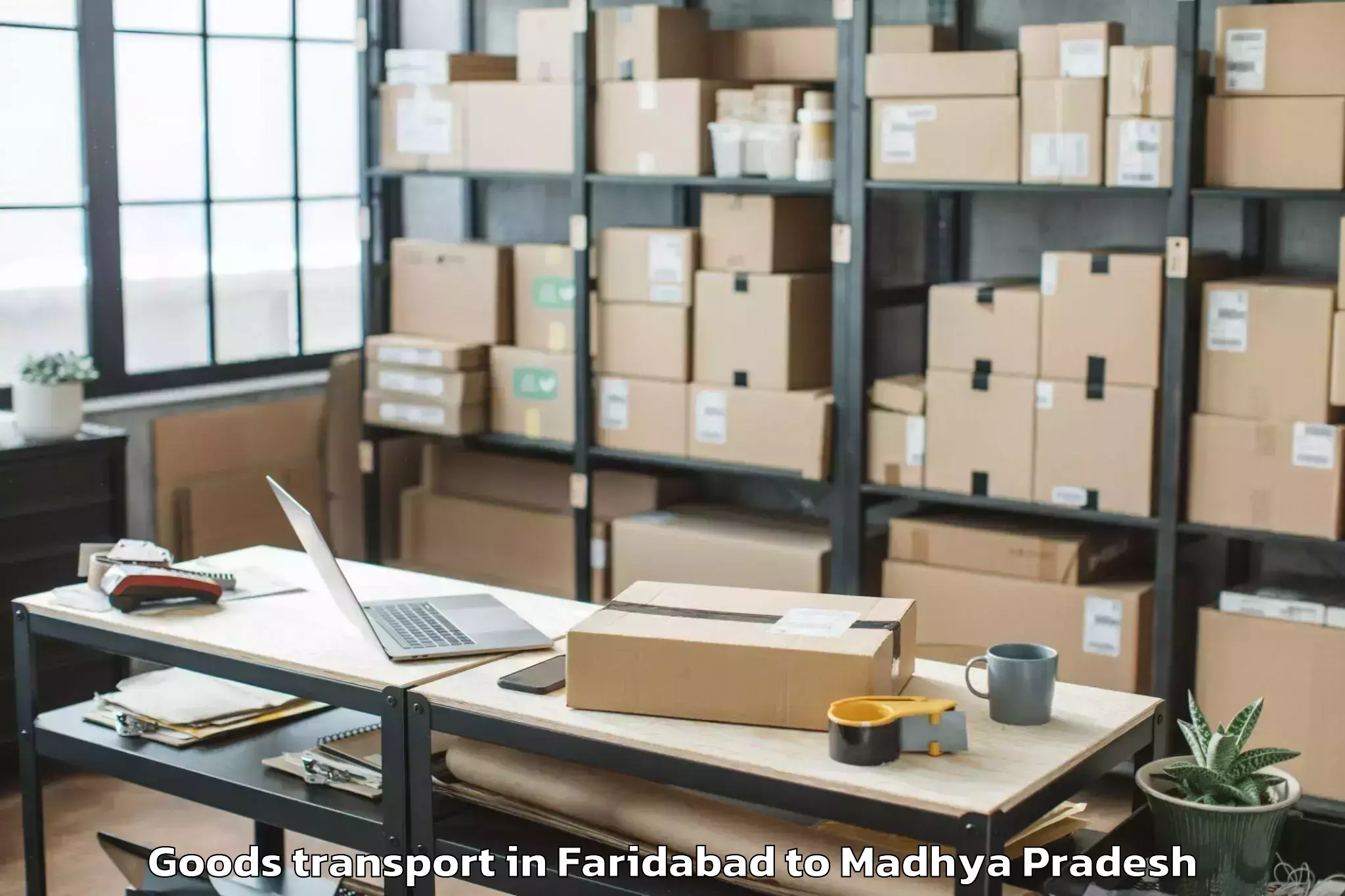 Reliable Faridabad to Gwalior Gird Goods Transport